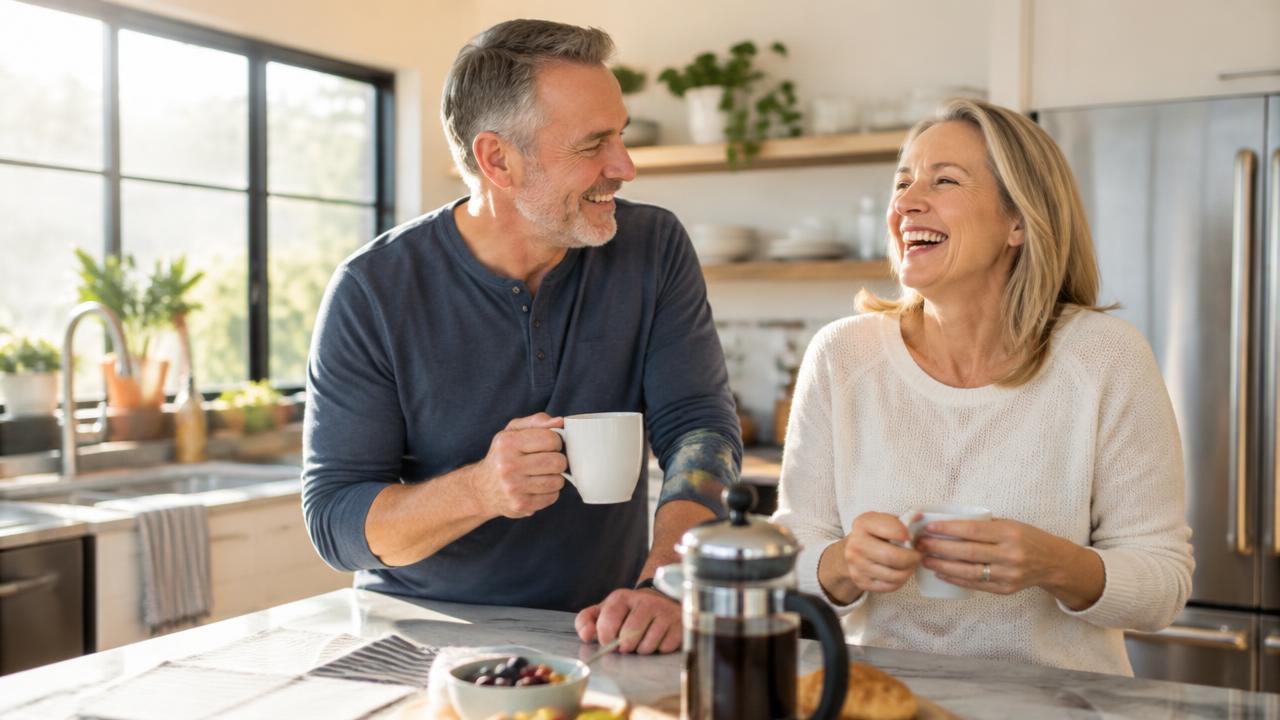 Happy confident couple